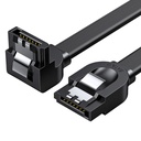 SATA nurgapealne lame kaabel 1.0-3.0 kuni 5Gb/s 0.5m - must