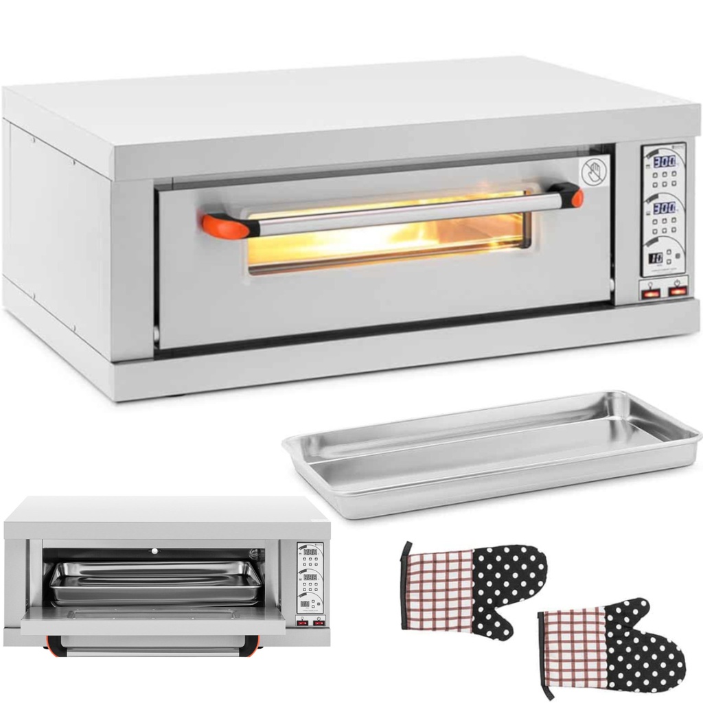 Confectionery baking oven baking tray form 60x40x5cm 300C 3200W 230V