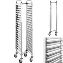 Folding catering cart for 20 x GN 1/1 tray containers