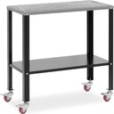 Mobile assembly welding table with shelf up to 544kg 91x46cm
