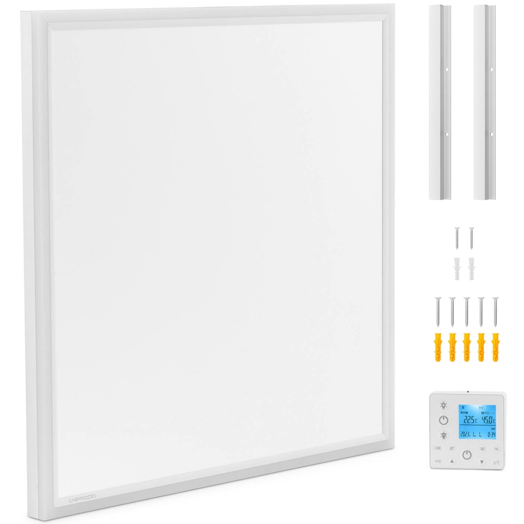 2in1 Infrared ceiling heating panel + LED lighting lamp 63x66cm 370W
