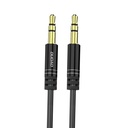Stretch audio cable AUX mini jack 3.5mm spring 150cm black
