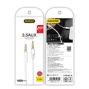 Cable stereo audio cable AUX mini jack 3.5mm 3 field 1m white