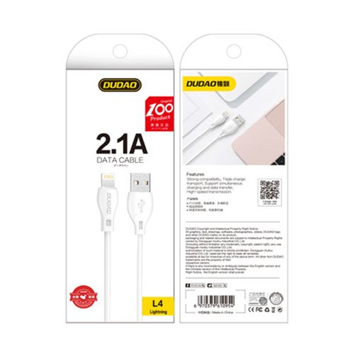 Cable cable for iPhone USB - Lightning 2.1A 2m white