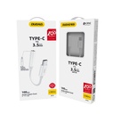 Audio adapter headphone adapter from USB-C to mini jack 3.5mm white
