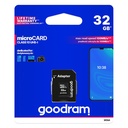 Microcard 32GB micro SD HC UHS-I class 10 memory card + SD adapter