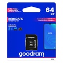 Microcard 64GB micro SD XC UHS-I class 10 memory card + SD adapter
